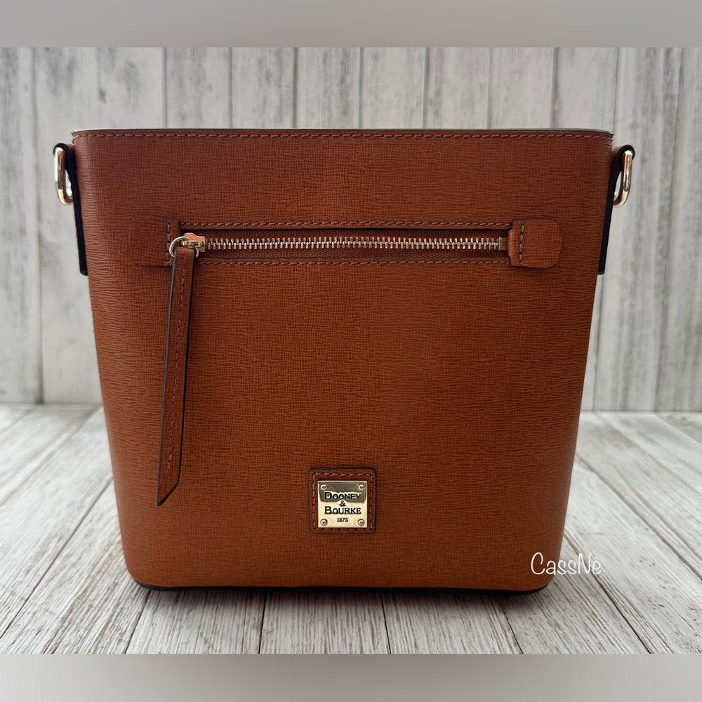 Saffiano Zip Crossbody Convertible Handbag